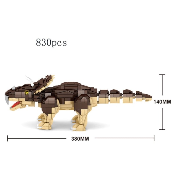 IDÉER Dinosaurieleksaker Jurassic Park T-Rex Dinosaurievärlden Byggstenar Kreativa deformerade Dinosaurietegelset Pojkeleksak Barn Gif 33002 no box