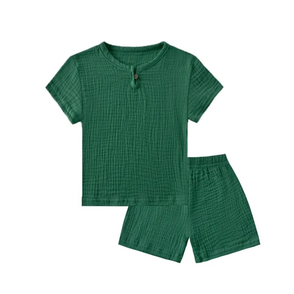 Sommar Barnkläder Set Linne Sportkläder För Baby Girl Pojke Kläder Set T-shirts+shorts 2 delar Barn 1-6 år Kläder TZ2317-HuiYi--BaiKu 5-6T(130)