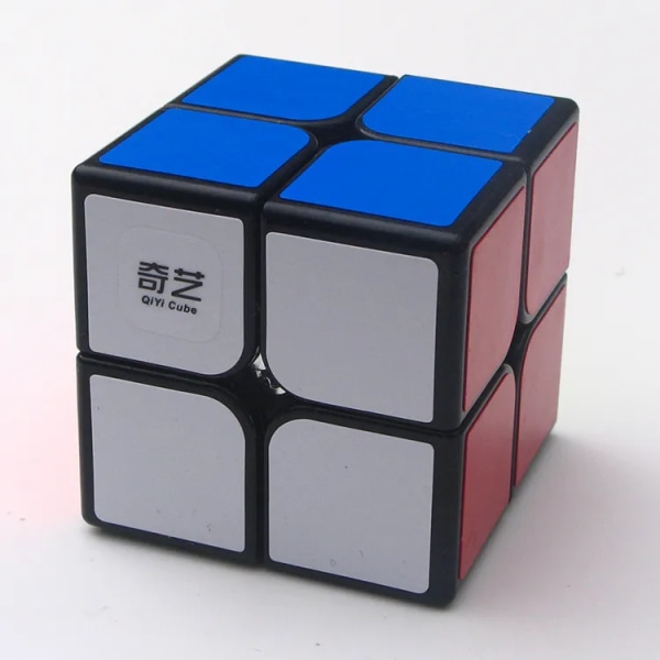 Nyaste QiYi QiDi S 2x2x2 Magic Speed ​​Cube Brain Teaser Leksaker Pussel Cubo Magico 2x2 Grossistleksaker Barn Anti Stress Neo Cube black W