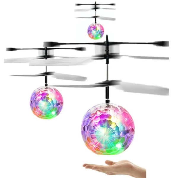 Hett säljande Crystal Ball Induktion Flygplan Gesture Fjärrkontroll Light Pink