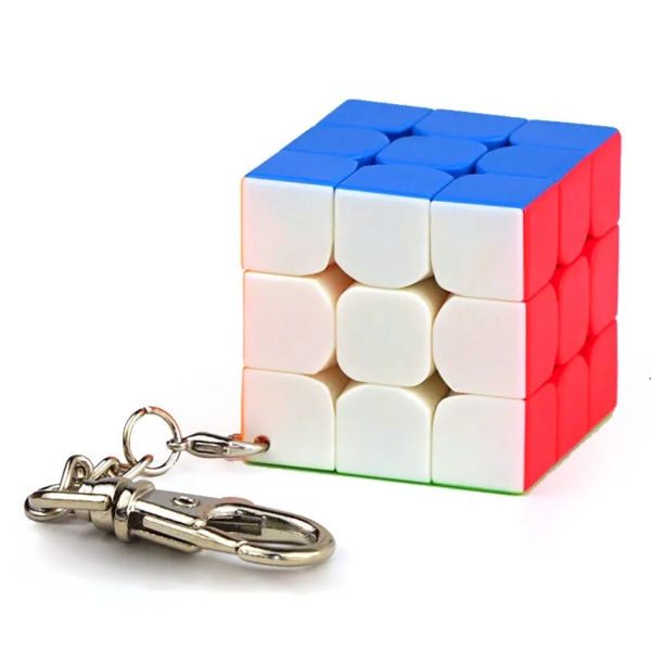 MoYu Keychain Mofangjiaoshi 3cm 3,5cm Mini 3x3x3 Magic Cube Keychain Professionella pedagogiska leksaker Nyckelring cubo magico Pussel 3.5 CM