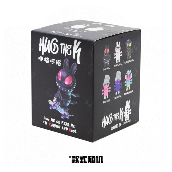 LAMTOYS Ny produkt HugTheK Blind Box Kawaii Skrivbord Mystery Action Anime Figurer Leksaker Söt modell Pojke Födelsedagspresent Caixas Supresas 1 blind box