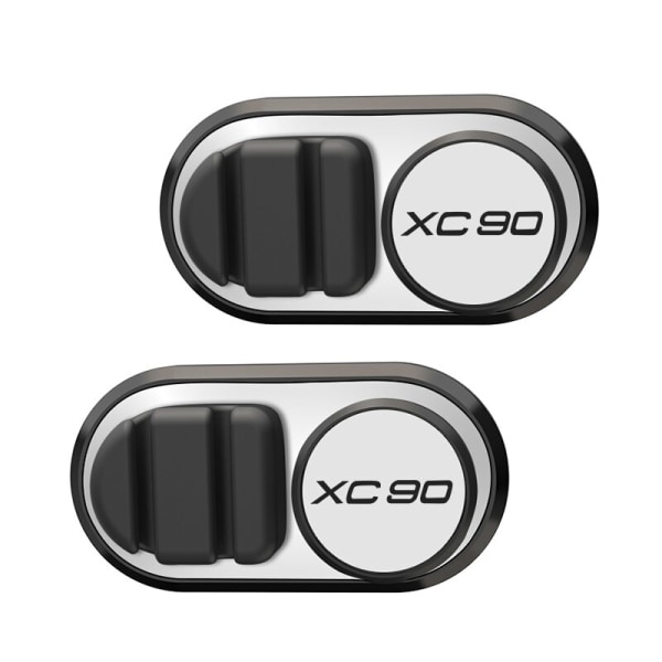 Bilförvaringskrok, Volvo organizer XC90 USB -kabel Nyckelhjälm, nyckelförvaringshängare, fästklämma för bilar, biltillbehör silver 2pcs
