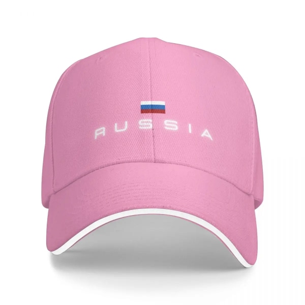 Ryssland flagga keps Basebollkeps Stor storlek hatt Anime hatt basebollkeps för män Pink