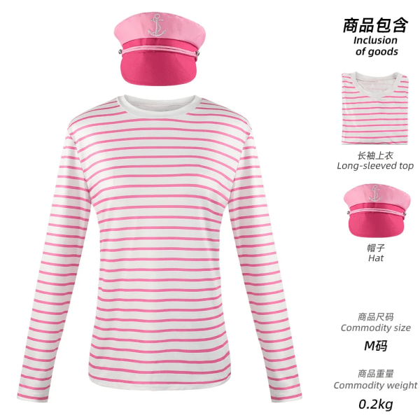 2023 Ny film Barbi Cosplay Kostym För Kvinnor Margot Robbie Rosa Klänning Flickor Barn Män Ken Ryan Gosling Kläder Halloween Outfit Barbi Shirt Hat Afult  XXL