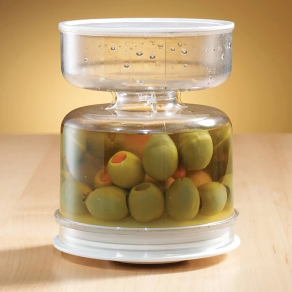 Torr och våt Separation Kimchi Jar Design Pickle Burk Kök Juice Separation Mat Separation Vattenfilterbehållare as show