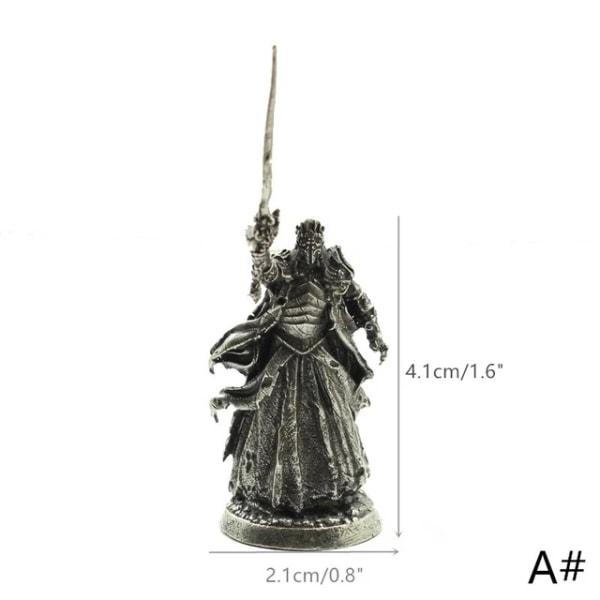 1 st Medeltida Legion Wraith Soliders Modell Leksaksfigurer Miniatyrer Ren koppar Riddare Ornament Dekoration Hantverk