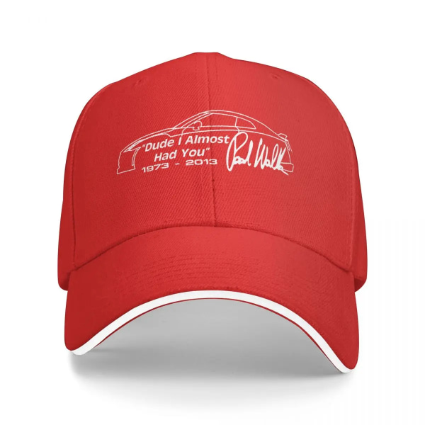 Paul Walker Kom ihåg Buster Trucker Cap Snapback-hatt för män Baseball Herr Red