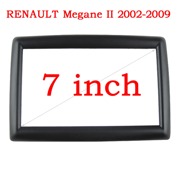 2 Din Bilradio Fascia Passar Till Renault Megane 2 II 2002 2003 2004 2005 - 2009 Stereo Ram Panel Platta Instrumentbräda Installation