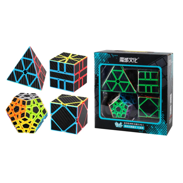 [Picube] MoYu QiYi 2x2 3x3 4x4 5x5 presentförpackning kub 2x2x2 3x3x3 4x4x4 5x5x5 Magic Cube presentförpackning Meilong Speed ​​Bundle Puzzle Cube MoYu Alien Carbon