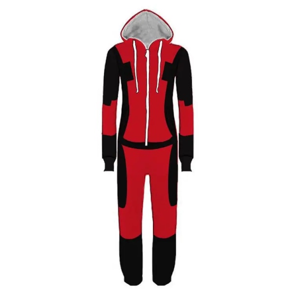 Deadpool Pijamas kostymer Man Pyjamas Jumpsuits Cosplay Halloween kostymer för män Vuxen julfest outfit MULTI M