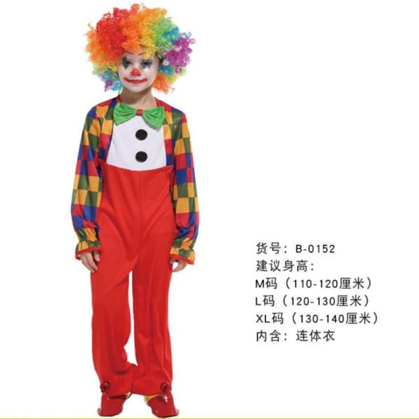 Halloween Män Cirkus Clown Cosplay Kostymer Vuxen Barn Rolig Set Med Hatt Stygg Harlekin Uniform Fancy Kläder För Pojke Flicka Kid O XXL