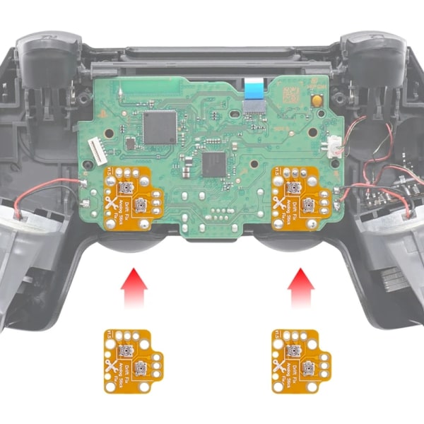 Analog Stick Drift Fix Mod Reset Drift Thumbstick Resistance Kalibreringsplatta för PS5 PS4/Xboxone Game Controller 2st Black