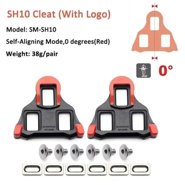 Shimano SM-SH11 klotsar för SPD-SL landsvägscykelpedaler 6-graders set SH11 SH10 SH12 landsvägscykelskor Delar SH10-0 Degree 4 Pair