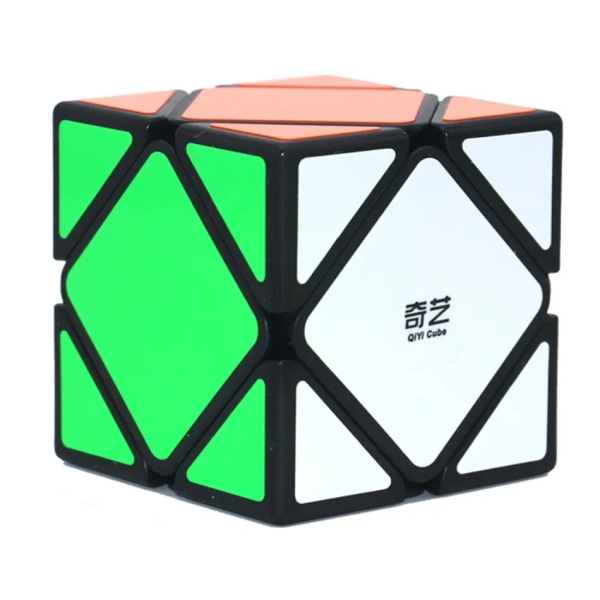Qiyi QiCheng A Speed ​​Magic Cube Skev Speed ​​Cube Magic Bricks Block Brain Teaser Presentleksaker för barn Presentleksak Black