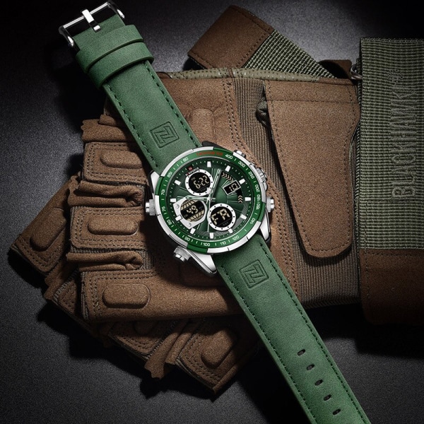 Mode militärklockor för män Lyxig original watch ? Vattentät kvartsklocka Digital armbandsur GGG-BOX