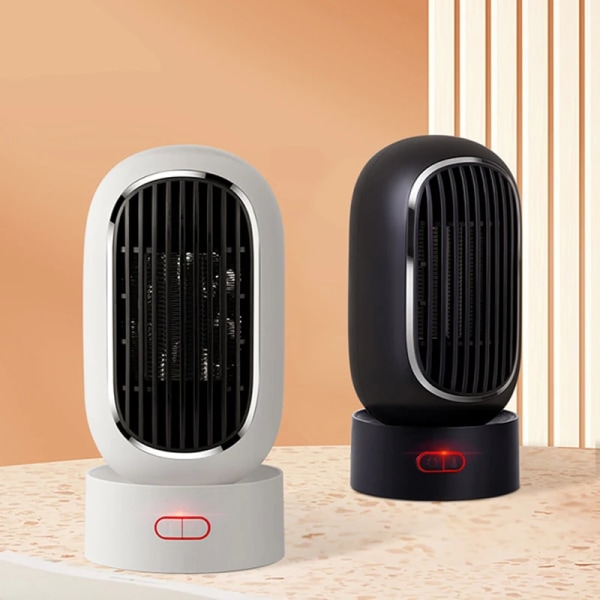 1000W Värmare Mini Hushålls Bärbar Elektrisk Rymdvärmare Luft Energisparande Liten Desktop Snabbvärme Och Mute Värmare-Vit White 1000W