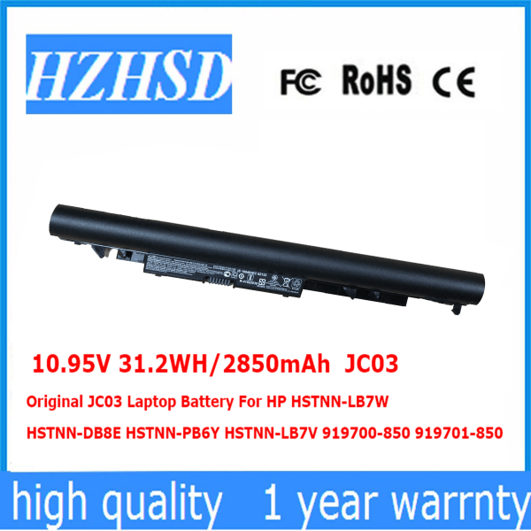 Laptopbatteri 10,95V 31,2WH/2850mAh Original JC03 för HP HSTNN-LB7W HSTNN-DB8E HSTNN-PB6Y HSTNN-LB7V 919700-850 919701-850