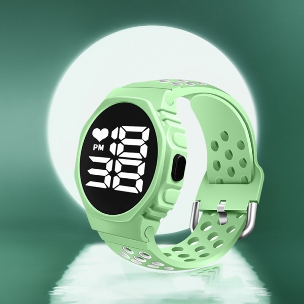 2022 Vattentäta klockor för män Utomhussport Ledad digital watch Mode Elektronisk watch för män Relogio Masculino Dark Green