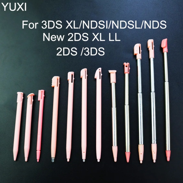 YUXI 1ST Plast Stylus Pekskärm Metall Telescopic Stylus Penna för Nintendo 3DS XLNDSI NDSL NDS Ny 2DS XL LL 2DS 3DS 470A