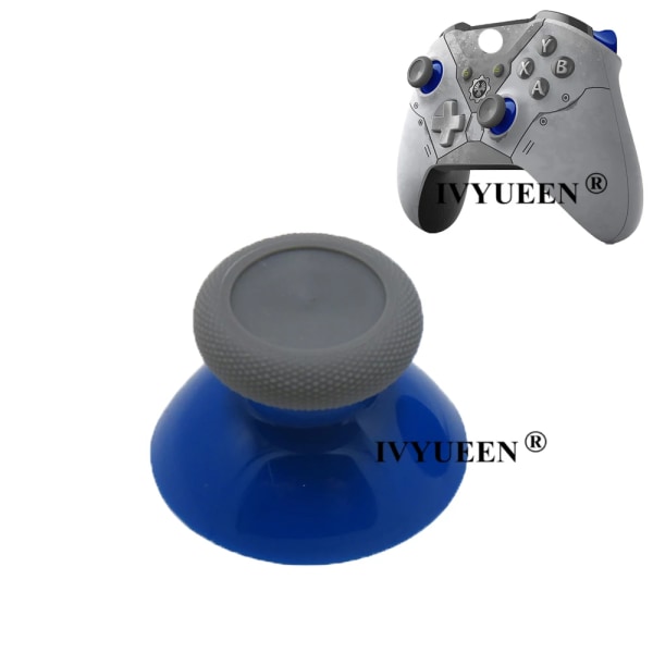 2 st för Microsoft XBox One Series XS Controller 3d Analoga tumspakar Grip Joystick Cap ThumbSticks Cover Vit Blå Blue Gray