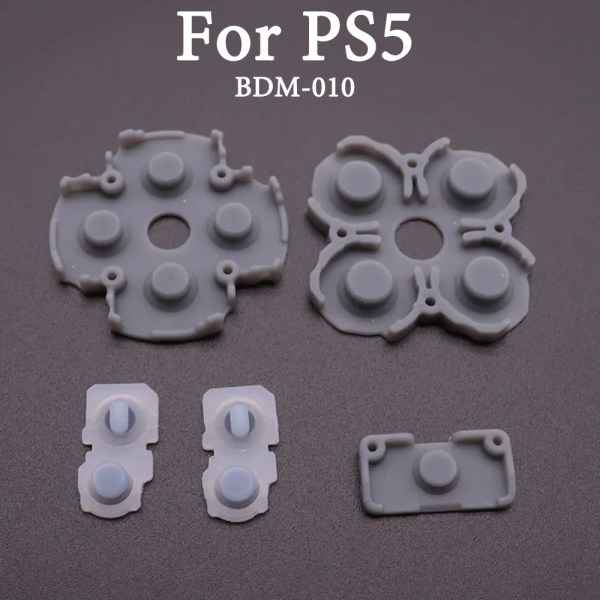 För Sony PS4 PS5 010 020 Controller JDS 001 010 030 JDM 050 055 Konduktiva silikongummikuddar för PS4 L2 R2-knappar For PS5 BDM-020