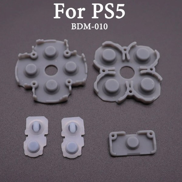 För Sony PS4 PS5 010 020 Controller JDS 001 010 030 JDM 050 055 Konduktiva silikongummikuddar för PS4 L2 R2-knappar JDS-030 040