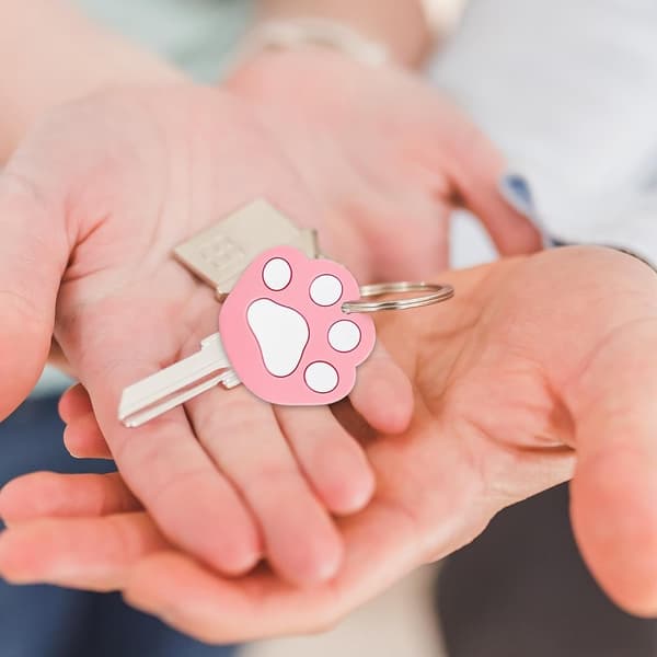 10 st Nyckelring Märkeshållare Märkesrulle