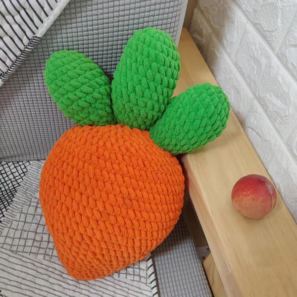Strikkegarn 4x Strikkegarn til Hækling, Blødt Chunky Garn til Garnprojekter orange