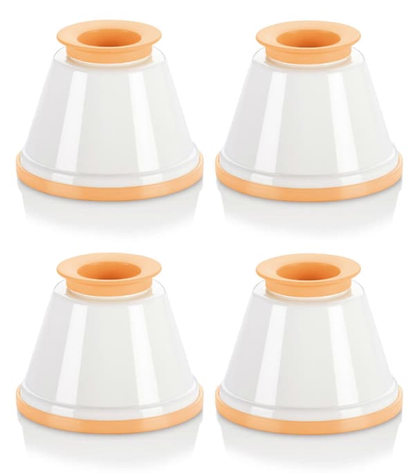 Panna cotta forme med låg, sæt med 4
