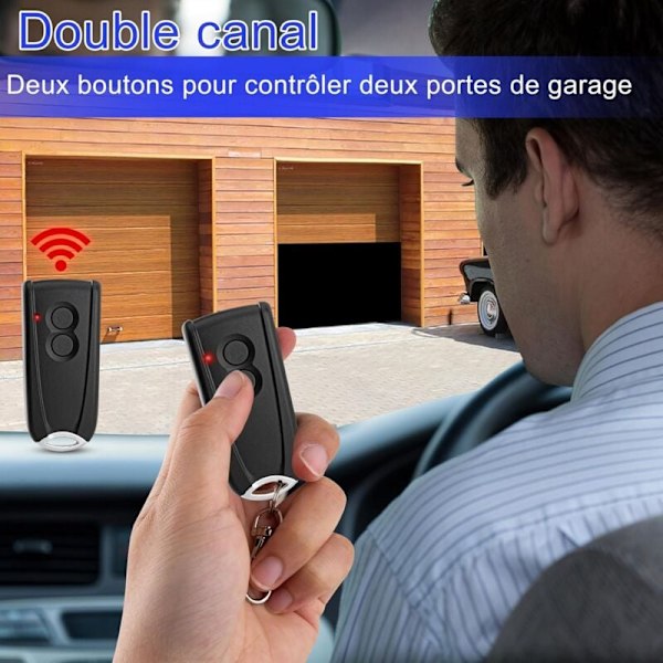 Garageportsändare för ECOSTAR RSC2 433.92MHz Kompatibel med Ecostar RSC2-433, RSE2-433, RSZ1-433 Grindfjärrkontroll, 2-pack