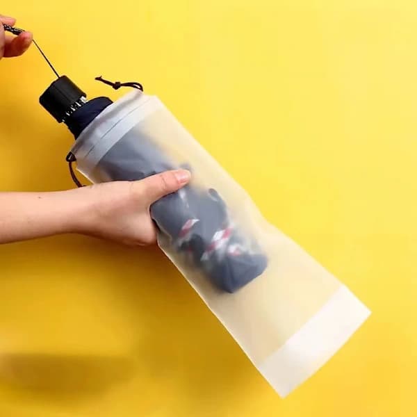 20 stk. Mat Gennemsigtig Plastikpose Paraply Opbevaringspose Genanvendelig