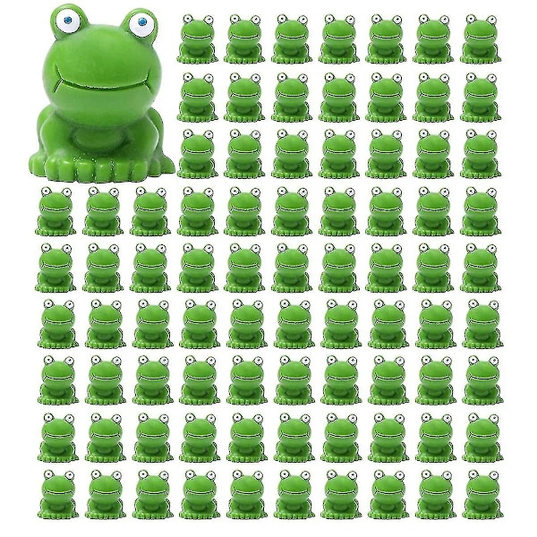 (Erikoistarjouksia) Mini Sammakot 100 kpl, Mini Sammakko Puutarhakoriste, Vihreät Sammakko Figuriinit, Mini Sammakko Hartsi Figuriinit, Mini Sammakko Figuriinit
