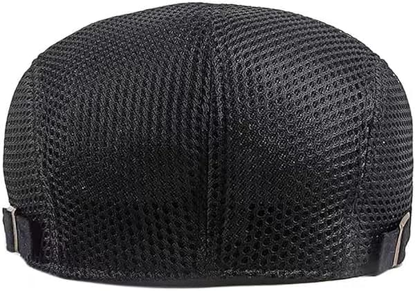 Sommercaps for menn, flat caps sommer mesh flat caps Black