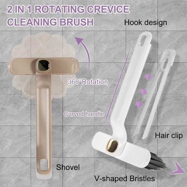 Fogborste - 3-pack - Rengöringsborste - Skrubbborste - Multifunktionell