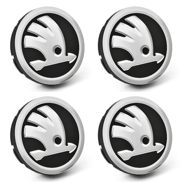 4-pack - Skoda Centrumkåpor / Hjulnavsemblem - Bil 60 56 mm 60