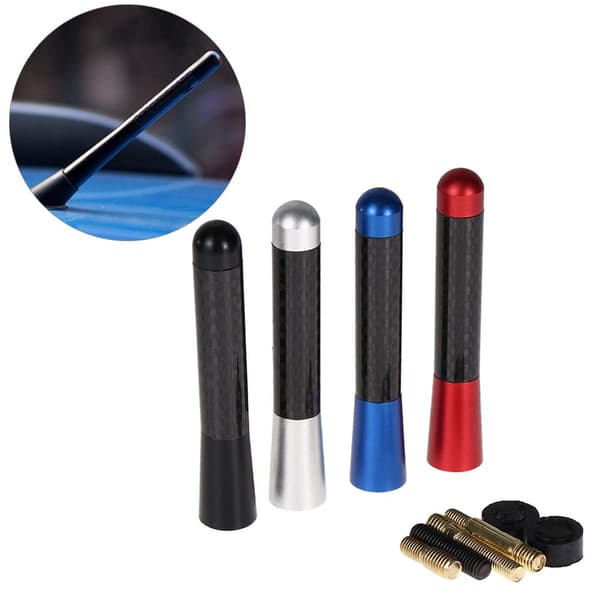Bilantenne Karbonfiber Kort Stubby SVART black
