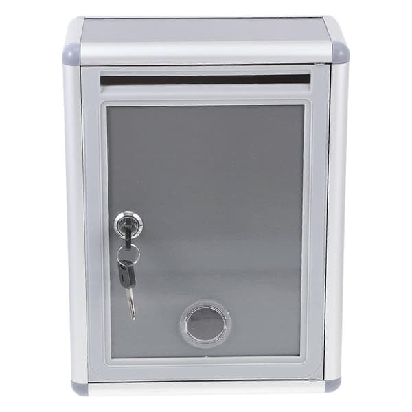 Suggestion Box Mailbox Metal Post Box Card Ballot Box for School Office