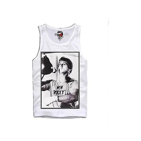 (Specialerbjudande) Linne T-shirt Rocky Balboa Sylvester Stallone Rambo 2XL