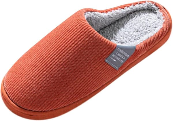 Dame hjemmesko, dame vinter hjemmesko, komfortable hjemmesko, varme patch-forede sko, dame vinter hjemmesko orange Orange 40-41