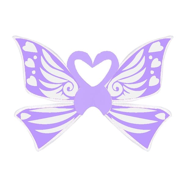 Sommerfugl Fe Vinger Prinsesse Engel Vinge LILLA Purple