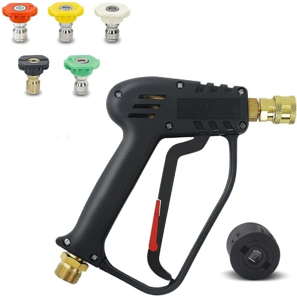 4000 PSI Högtryckstvättpistol med Schlauch M22 14MM anslutning, Nilfisk snabbkoppling, biltvättpistolpanel för biltvätt rengöringsverktyg