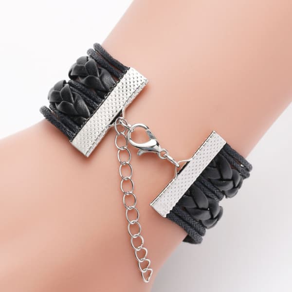 Billie Eilish Vevd Lær Armbånd