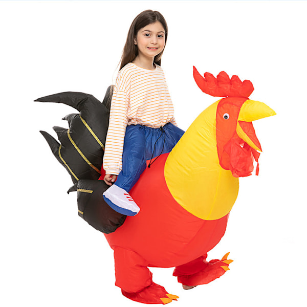 (Specialerbjudanden) Uppblåsbar Dinosaurie Dräkt Barn Halloween Rekvisita Rolig Tyrannosaurus Rex Alien Kläder Juldräkt_NA
