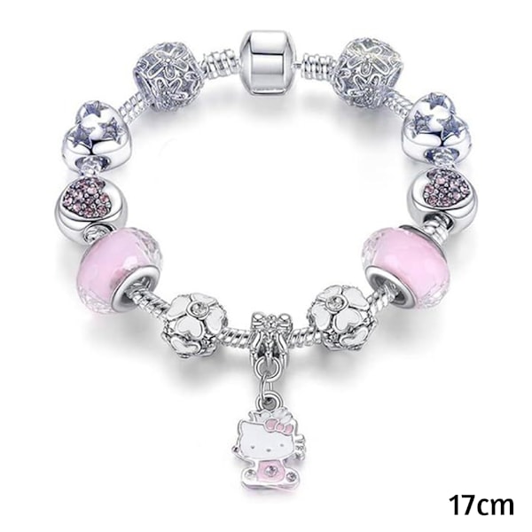 (Særlig kampagne) Hello-Kitty Vedhæng Armbånd Stilfulde Uregelmæssige Perler Håndledstilbehør til Daglig Brug Cat-Xin Cat 17cm Cat
