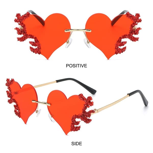 (Særlig kampagne) Flame Heart solbriller SORT Black