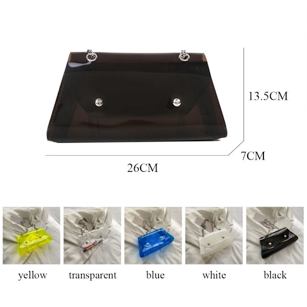 Kæde Skuldertaske Crossbody Taske TRANSPARENT transparent