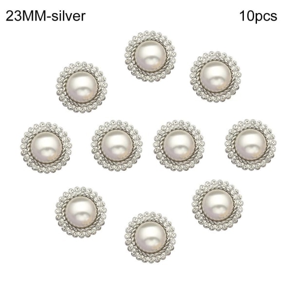 10 kpl Helmivaatteiden Napit Paita Napit HOPEA 23MM10ST hopea 23MM10kpl-10kpl