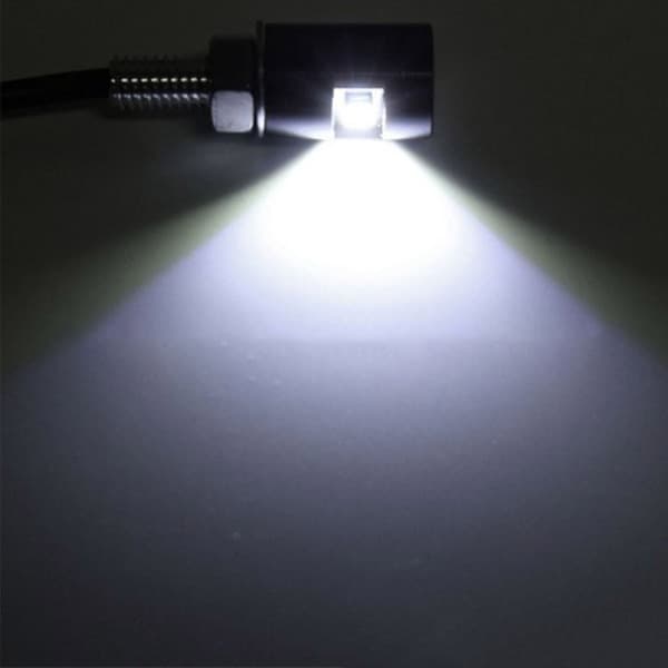 12V LED nummerpladelys til motorcykel, LED baglys, universelle 12V 5630 hvide lamper, blinklys null - 1