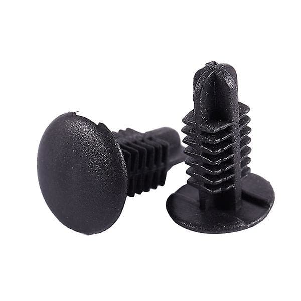 16 stk. Plastnitter Klips 4mm x 5mm x 15mm Sort